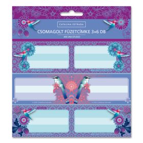 Catalina Estrada csomagolt füzetcímke (3x6 db)
