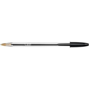 Golyóstoll, 0,32 mm, kupakos, BIC "Cristal Original", fekete