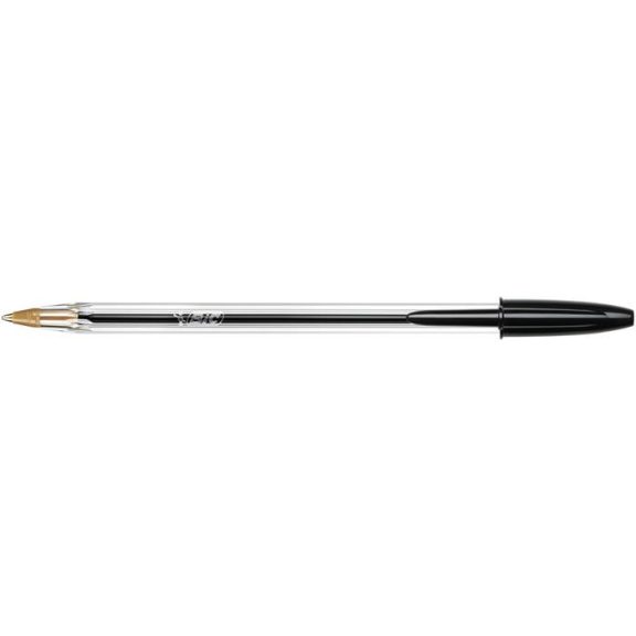 Golyóstoll, 0,32 mm, kupakos, BIC "Cristal Original", fekete Golyóstoll, 0,32 mm, kupakos, BIC "Cristal Original", fekete