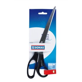 Olló, irodai, 25,5 cm, DONAU, fekete