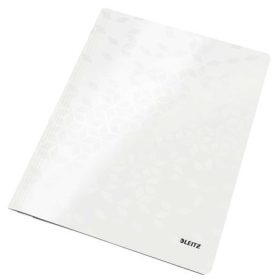   Gyorsfűző, laminált karton, A4, LEITZ "Wow", fehér
