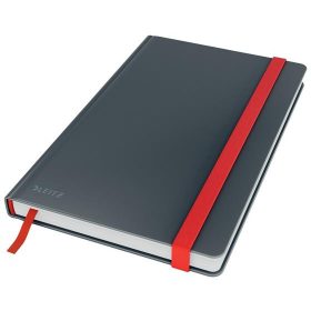   Beíró, A5, vonalas, 80 lap, keményfedeles, LEITZ "Cosy Soft Touch", bársonyszürke