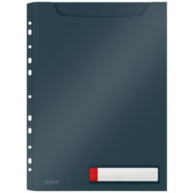   Genotherm, lefűzhető, A4 maxi, LEITZ "Cosy Privacy", bársonyszürke