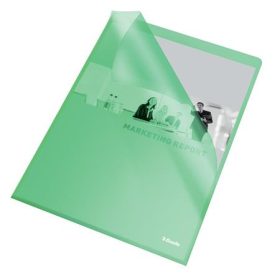   Genotherm, "L", A4, 105 mikron, narancsos felület, ESSELTE "Standard", zöld