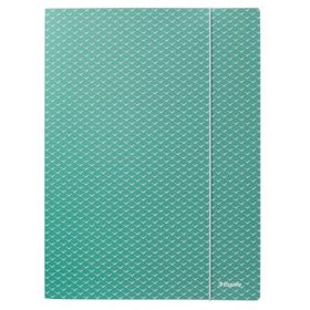   Gumis mappa, karton, A4, ESSELTE "Colour'Breeze", zöld