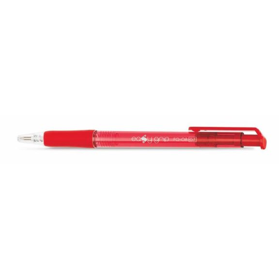 Golyóstoll, 0,4 mm, nyomógombos, FLEXOFFICE "EasyGrip", piros Golyóstoll, 0,4 mm, nyomógombos, FLEXOFFICE "EasyGrip", piros