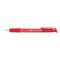 Golyóstoll, 0,4 mm, nyomógombos, FLEXOFFICE "EasyGrip", piros