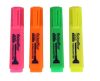 Szövegkiemelő készlet, 1-4 mm, FLEXOFFICE "HL05", 4 különböző szín