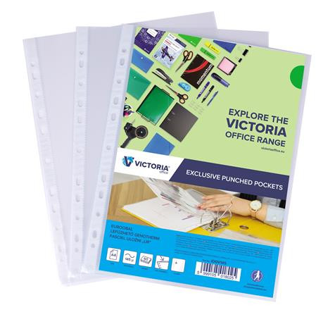 Genotherm, lefűzhető, A4, 145 mikron, víztiszta, VICTORIA OFFICE