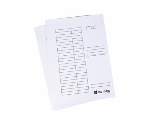 Pólyás dosszié, karton, A4, VICTORIA OFFICE, fehér