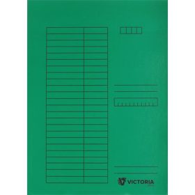 Pólyás dosszié, karton, A4, VICTORIA OFFICE, zöld