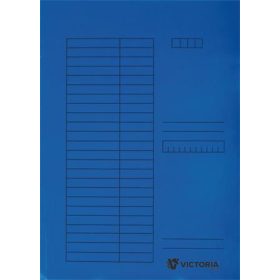 Pólyás dosszié, karton, A4, VICTORIA OFFICE, kék