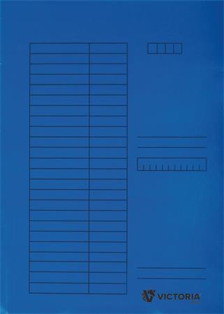 Pólyás dosszié, karton, A4, VICTORIA OFFICE, kék