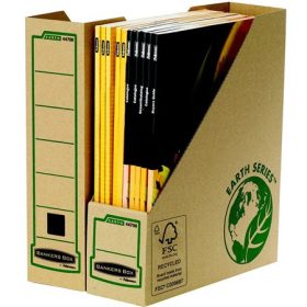   Iratpapucs, karton, 80 mm, "BANKERS BOX® EARTH SERIES by FELLOWES®"