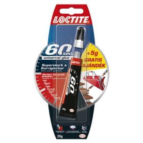   Ragasztó, általános, 20 g, HENKEL "Loctite 60 sec."