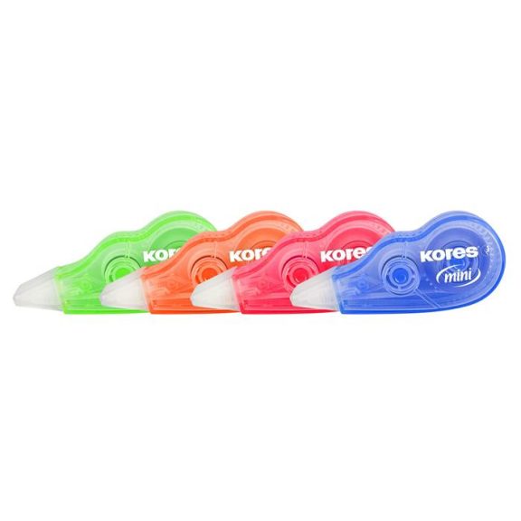 Hibajavító roller, 5 mm x 5 m, KORES "Mini", vegyes szín Hibajavító roller, 5 mm x 5 m, KORES "Mini", vegyes szín