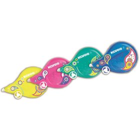   Hibajavító roller, 4,2 mm x 8 m, KORES "Fantasy Scooter, Paisley", vegyes színek