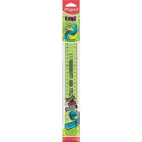   Vonalzó, műanyag, törhetetlen, 30 cm, MAPED "Twist'n Flex"