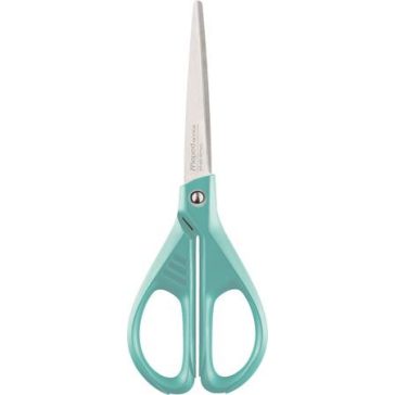 Olló, irodai, 17 cm, MAPED "Essentials Green", türkizkék