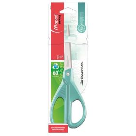   Olló, irodai, 21 cm, MAPED "Essentials Green", türkizkék