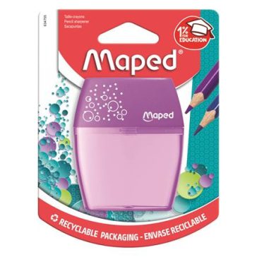 Hegyező, kétlyukú, tartályos, MAPED "Shaker", vegyes színek