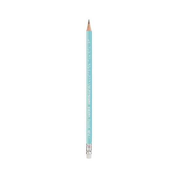 Grafitceruza radírral, HB, háromszögletű, MAPED "Black'Peps Pastel", vegyes pasztell színek