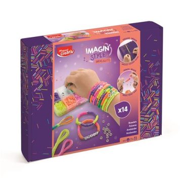 Karkötő készítő készlet, neon, MAPED CREATIV "Imagin' Style"