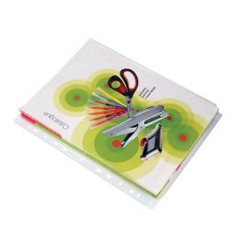   Katalógustartó genotherm, lefűzhető, A4, 100 mikron, víztiszta, 20mm, VICTORIA OFFICE