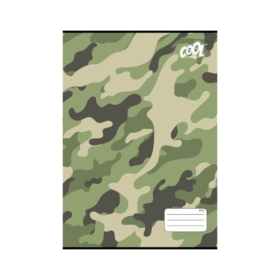 Füzet, tűzött, A4, kockás, 32 lap, COOL BY VICTORIA "Camouflage", "87-32" Füzet, tűzött, A4, kockás, 32 lap, COOL BY VICTORIA "Camouflage", "87-32"