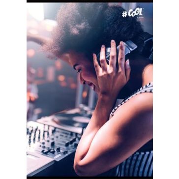   Füzet, tűzött, A5, kockás, 96 lap, COOL BY VICTORIA, "DJ"