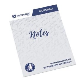 Jegyzettömb, A5, 5x50 lap, vonalas, VICTORIA OFFICE, fehér