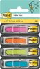 Jelölőcímke, műanyag, 4x24 lap, 11,9x43,2 mm, nyíl, 3M POSTIT, vegyes