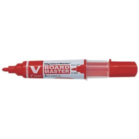   Táblamarker, 2,2-5,2 mm, vágott, PILOT "V-Board Master", piros