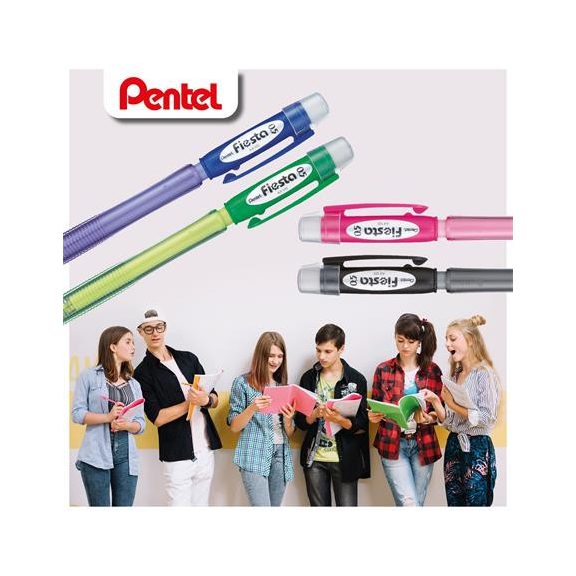 Nyomósirón, 0,5 mm, PENTEL, "Fiesta AX105-AO", fekete Nyomósirón, 0,5 mm, PENTEL, "Fiesta AX105-AO", fekete
