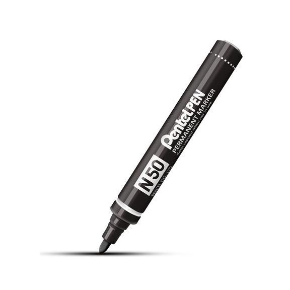 Alkoholos marker, 2 mm, kúpos, PENTEL "N50", fekete Alkoholos marker, 2 mm, kúpos, PENTEL "N50", fekete