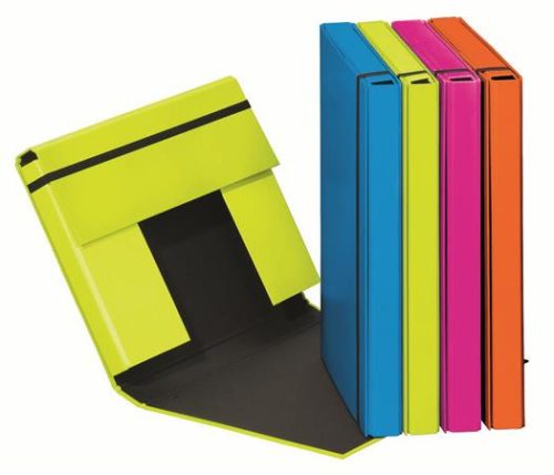 Füzetbox, A5, 40 mm, karton, PAGNA "Trend", vegyes színek