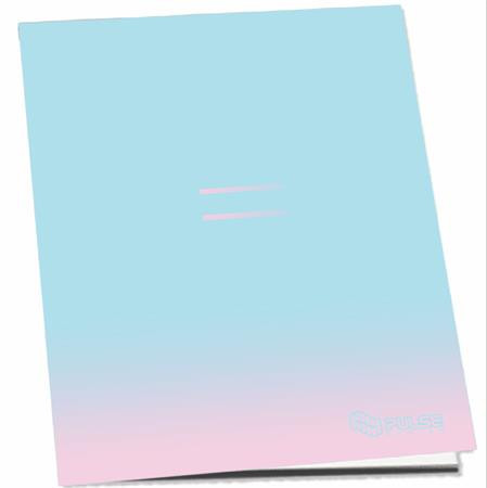 Füzet, tűzött, A4, vonalas, 52 lap, PULSE "Pastel Colours"
