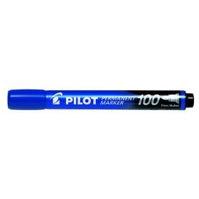   Alkoholos marker, 1 mm, kúpos, PILOT "Permanent Marker 100", kék