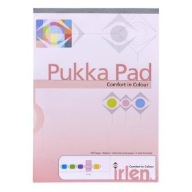   Jegyzettömb, A4, vonalas, 50 lap, PUKKA PAD "Irlen Dyslexia", rózsaszín