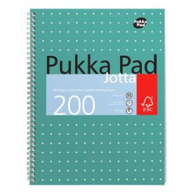   Spirálfüzet, A4+, vonalas, 100 lap, PUKKA PAD, "Metallic Jotta"