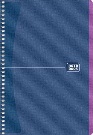 Spirálfüzet, A5, kockás, 80 lap, SHKOLYARYK "Notebook", vegyes