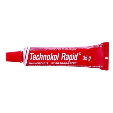   Ragasztó, folyékony, 35 g, TECHNOKOL "Rapid", piros