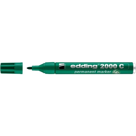 Alkoholos marker, 1,5-3 mm, kúpos, EDDING "2000", zöld Alkoholos marker, 1,5-3 mm, kúpos, EDDING "2000", zöld