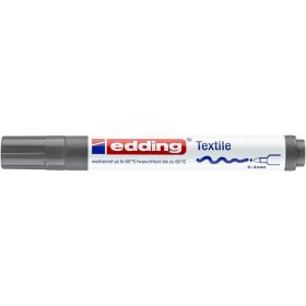   Textilmarker, 2-3 mm, kúpos, EDDING "4500", szürke