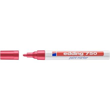 Lakkmarker, 2-4 mm, EDDING "750", piros