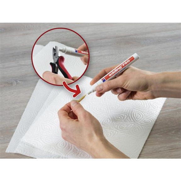 Lakkmarker, 2-4 mm, EDDING "750", piros Lakkmarker, 2-4 mm, EDDING "750", piros