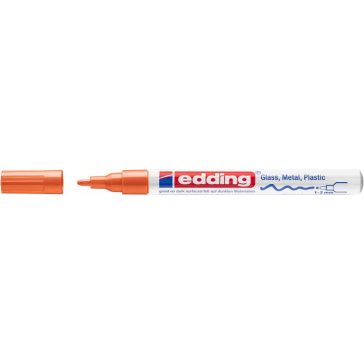 Lakkmarker, 1-2 mm, EDDING "751", narancssárga