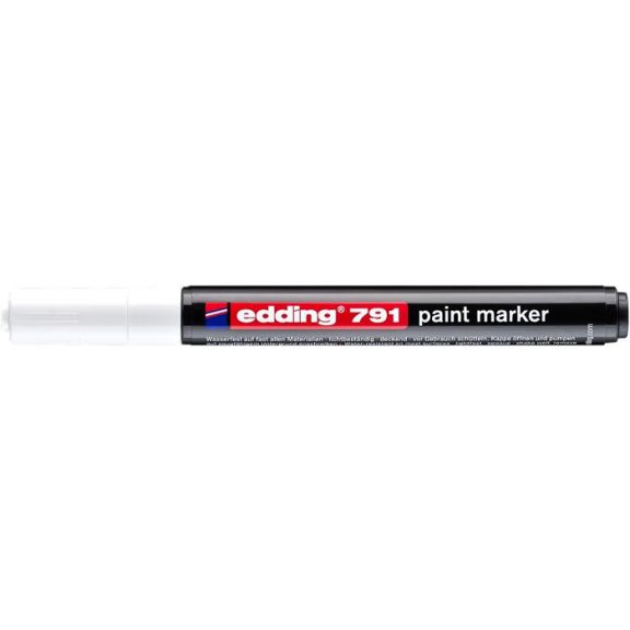 Lakkmarker, 1-2 mm, EDDING "791", fehér Lakkmarker, 1-2 mm, EDDING "791", fehér
