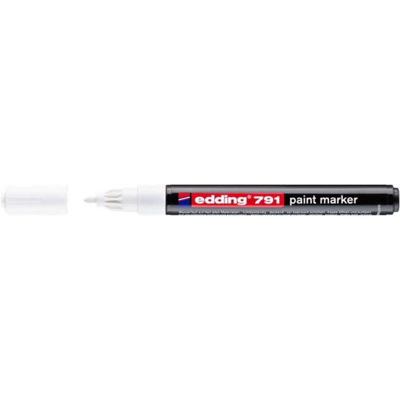 Lakkmarker, 1-2 mm, EDDING "791", fehér Lakkmarker, 1-2 mm, EDDING "791", fehér