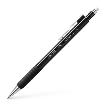 Nyomósirón, 0,5 mm, FABER-CASTELL "Grip 1345", fekete